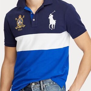 Polo by Ralph Lauren Navy and White Polo Shirt NWT